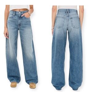 SLVRLAKE Cassie Wide Barrel-leg Jeans, Size 28, NWT